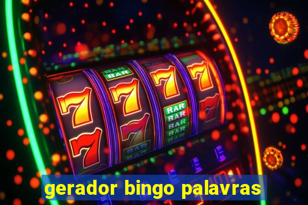 gerador bingo palavras